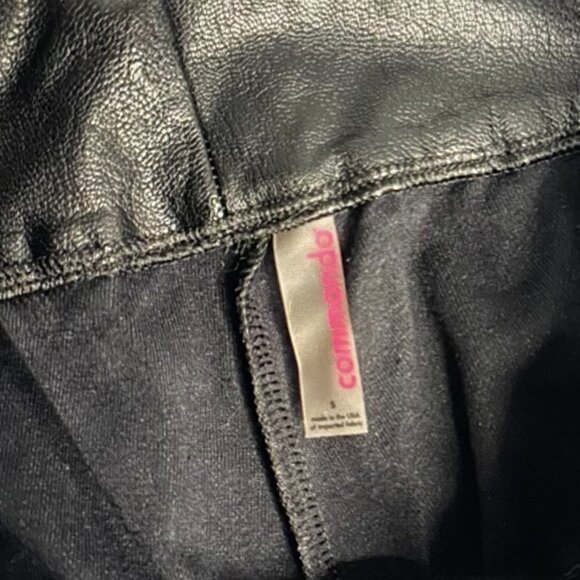 COMMANDO LADIES BLACK FAUX LEATHER JOGGERS - Picture 7 of 7